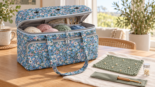 Yarn Storage Bag for Beaded Crochet Projects