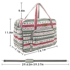 Yarn Storage Organizer, Knitting Crossbody Bag, Large Crochet Tote Bag Yarn Holder Case for Carrying Projects, Knitting Needles, Crochet Hooks and Other Accessories