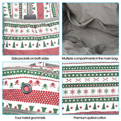 Yarn Storage Organizer, Knitting Crossbody Bag, Large Crochet Tote Bag Yarn Holder Case for Carrying Projects, Knitting Needles, Crochet Hooks and Other Accessories