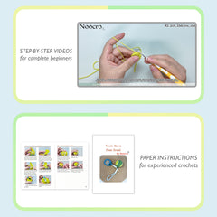 Woolique Studio Tennis Crochet Keychain Kit - Beginner Friendly DIY Bag Charm, Video Tutorials