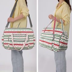 Yarn Storage Organizer, Knitting Crossbody Bag, Large Crochet Tote Bag Yarn Holder Case for Carrying Projects, Knitting Needles, Crochet Hooks and Other Accessories