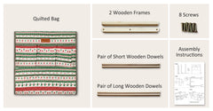 Large Yarn Caddy Organiser product view 16 with Woolique craft details for makers
