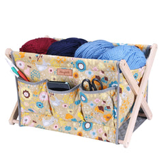 Yarn Caddy Large Size Yarn Storage Organizer for Yarn Skeins-Organizer for Crochet Hooks Knitting Needles Other Accessories