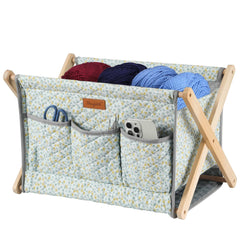 Yarn Caddy Large Size Yarn Storage Organizer for Yarn Skeins-Organizer for Crochet Hooks Knitting Needles Other Accessories