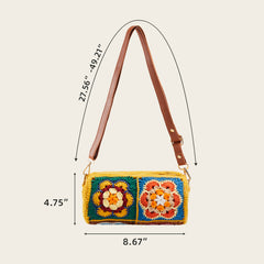 Kit for Cylindrical Bucket Bag, Purse, Complete DIY Kit with Detailed Instructions, Video Tutorials, for Beginners with Basic Crochet Knowledge or Intermediate and Advanced Crocheters