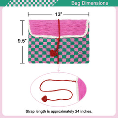 Kit iPad Clutch with Cushioned Lining, DIY Handmade Tablet Sleeve, Complete Kit, Detailed Instructions, Step by Step Video Tutorial, Beginner-Friendly, Intermediate Crocheter Craft Set