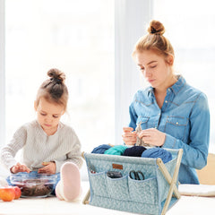 Yarn Caddy Large Size Yarn Storage Organizer for Yarn Skeins-Organizer for Crochet Hooks Knitting Needles Other Accessories