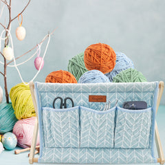 Large Yarn Caddy Organiser product view 30 with Woolique craft details for makers