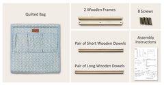 Large Yarn Caddy Organiser product view 18 with Woolique craft details for makers