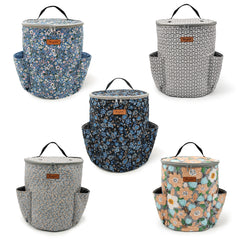 Woolique Studio Cylindrical Yarn Storage Bag - Compact Crochet & Knitting Organizer