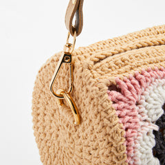 Kit for Cylindrical Bucket Bag, Purse, Complete DIY Kit with Detailed Instructions, Video Tutorials, for Beginners with Basic Crochet Knowledge or Intermediate and Advanced Crocheters