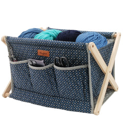 Large Yarn Caddy Organiser product view 31 with Woolique craft details for makers