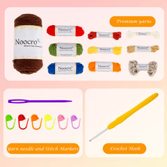 Kit for Beginners or Intermediate Level, Fuzzy Granny Square Bucket Hat, Step by Step Video Tutorial, Detailed Instruction Complete Kit Craft Supplies Holiday Gift