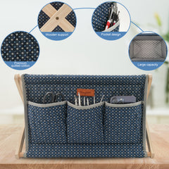 Woolique Studio Large Yarn Caddy Organizer - Craft Storage Box for Yarn & Tools