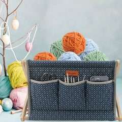 Woolique Studio Large Yarn Caddy Organizer - Craft Storage Box for Yarn & Tools