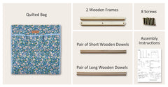 Large Yarn Caddy Organiser product view 9 with Woolique craft details for makers