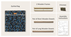 Large Yarn Caddy Organiser product view 10 with Woolique craft details for makers