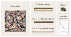 Large Yarn Caddy Organiser product view 11 with Woolique craft details for makers