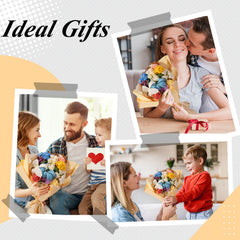 Woolique Studio Flower Bouquet Crochet Kit - Beginner Friendly DIY Forever Flowers, Video Tutorials