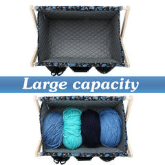 Yarn Caddy Large Size Yarn Storage Organizer for Yarn Skeins-Organizer for Crochet Hooks Knitting Needles Other Accessories