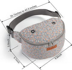 Yarn Crossbody Waist bag Small Yarn Storage Organizer for Yarn Skeins-Organizer for Crochet Hooks and Other Accessories